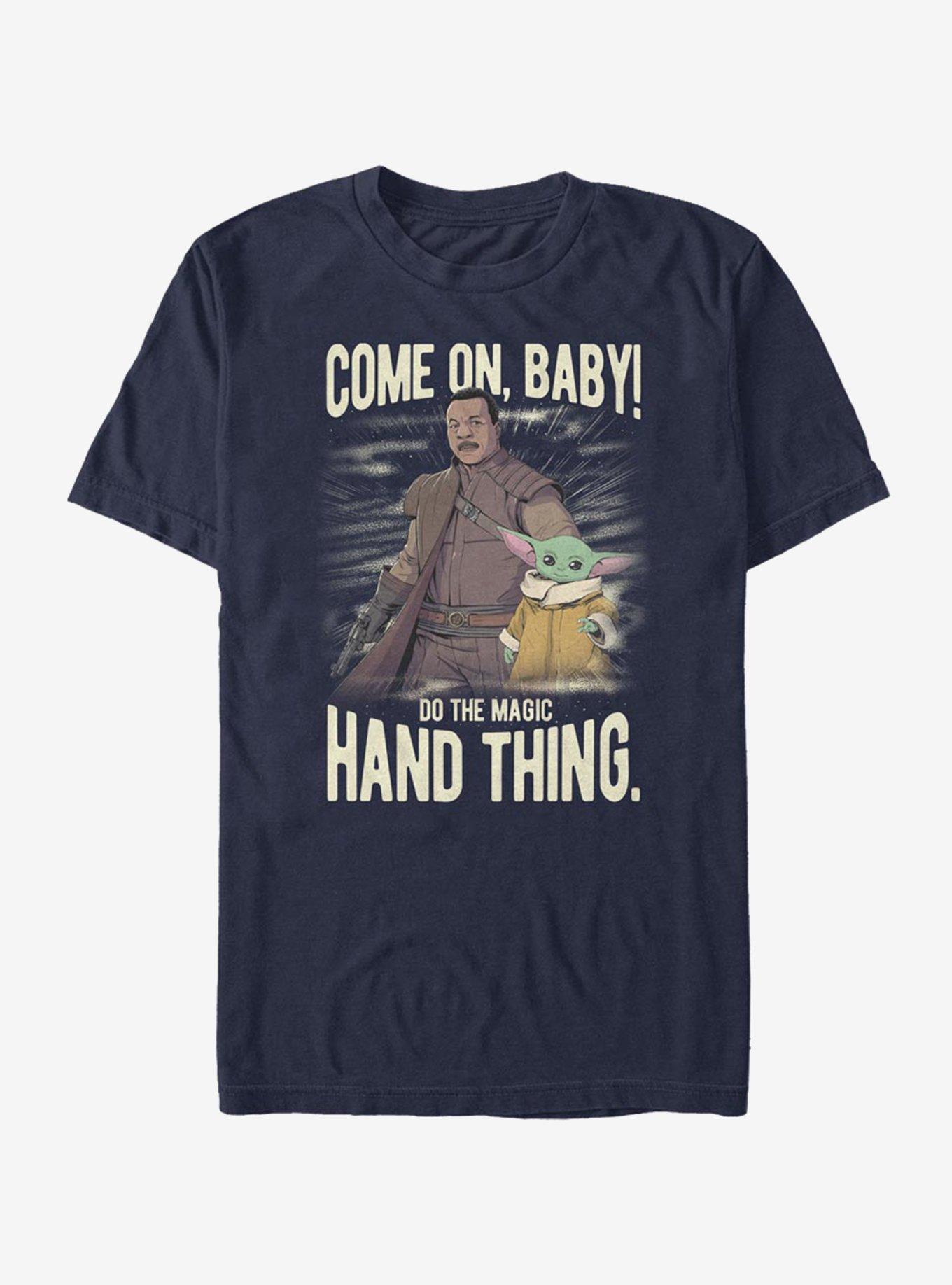 Star Wars The Mandalorian Hand Thing T-Shirt, NAVY, hi-res