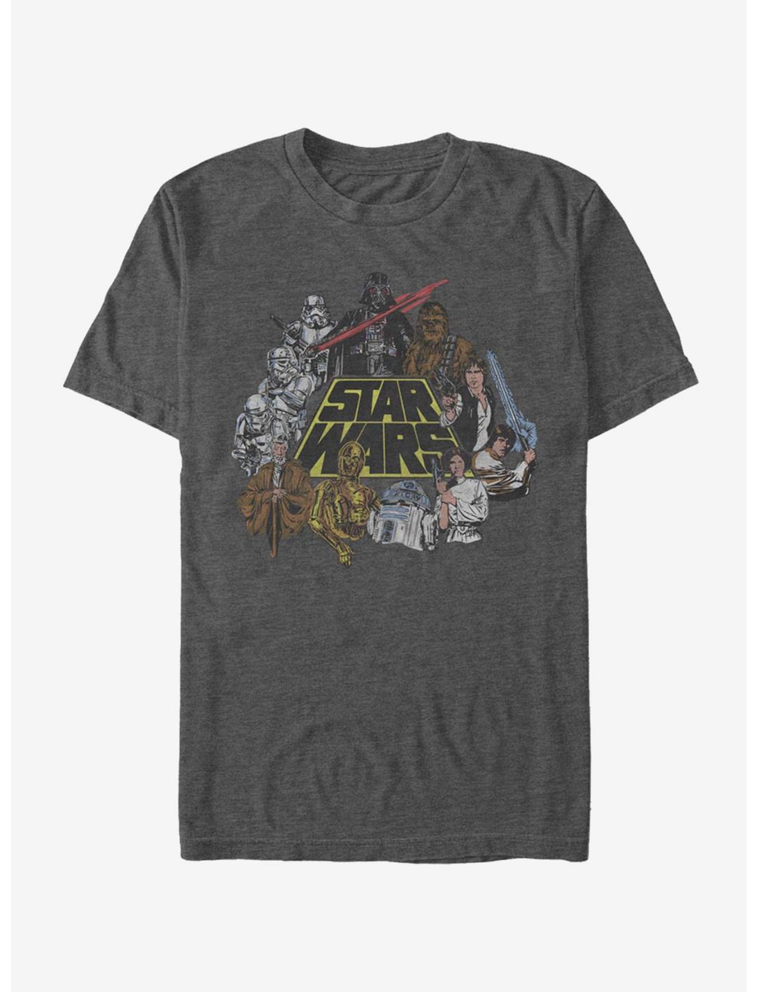 Star Wars In Color T-Shirt, CHAR HTR, hi-res