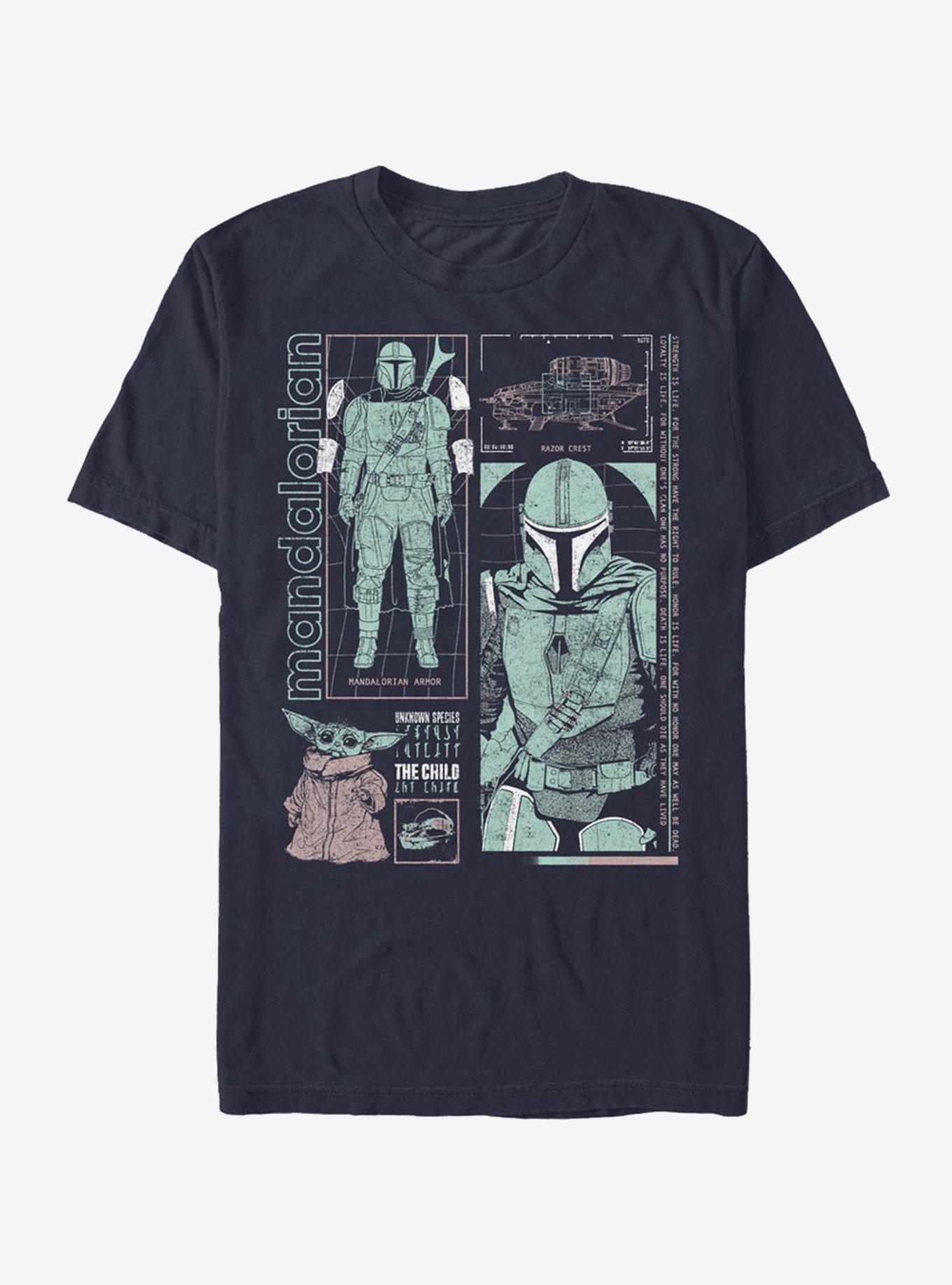 Star Wars The Mandalorian Mando Info Back T-Shirt, , hi-res