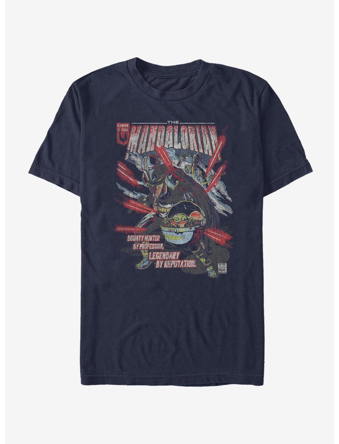 Star Wars The Mandalorian Mondo Mando T-Shirt, NAVY, hi-res