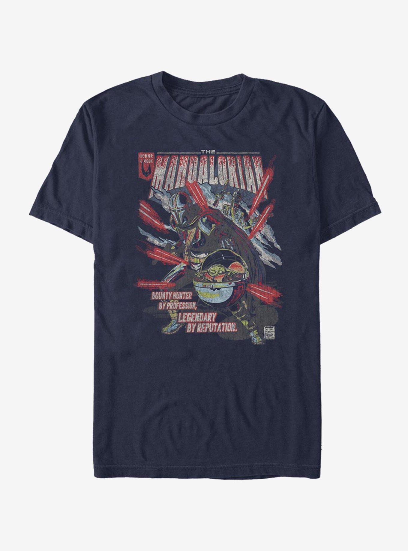 Star Wars The Mandalorian Mondo Mando T-Shirt, NAVY, hi-res