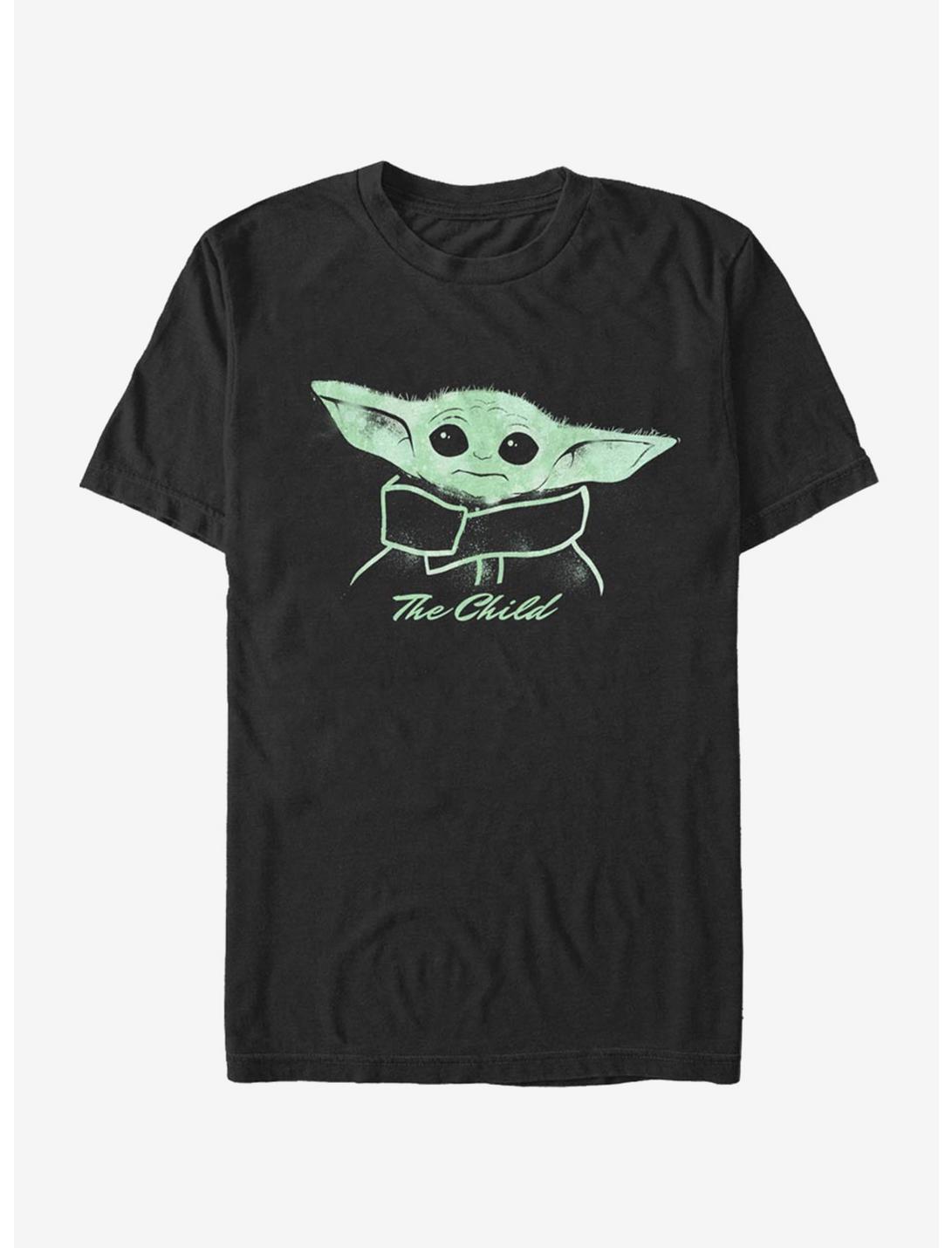 Star Wars The Mandalorian Painted Child T-Shirt, BLACK, hi-res