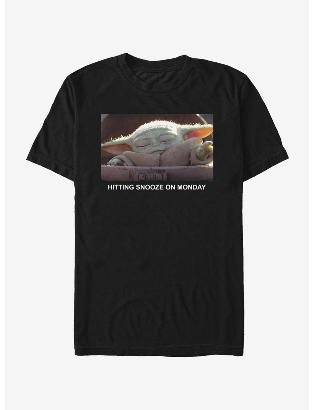 Star Wars The Mandalorian Sleep Meme T-Shirt, BLACK, hi-res
