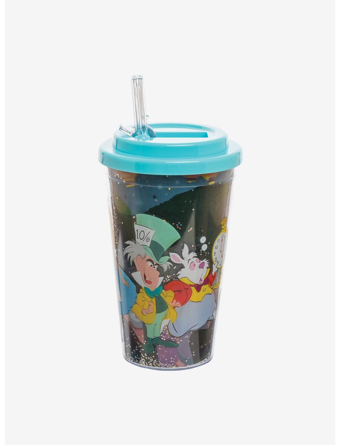 Disney Alice In Wonderland Characters Glitter Travel Cup, , hi-res