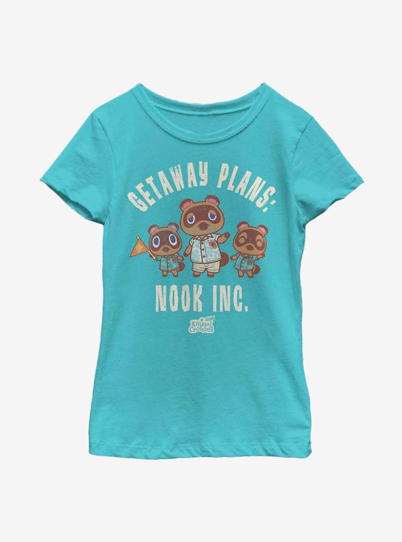 Animal Crossing Vaca Nook Youth Girls T-Shirt, TAHI BLUE, hi-res