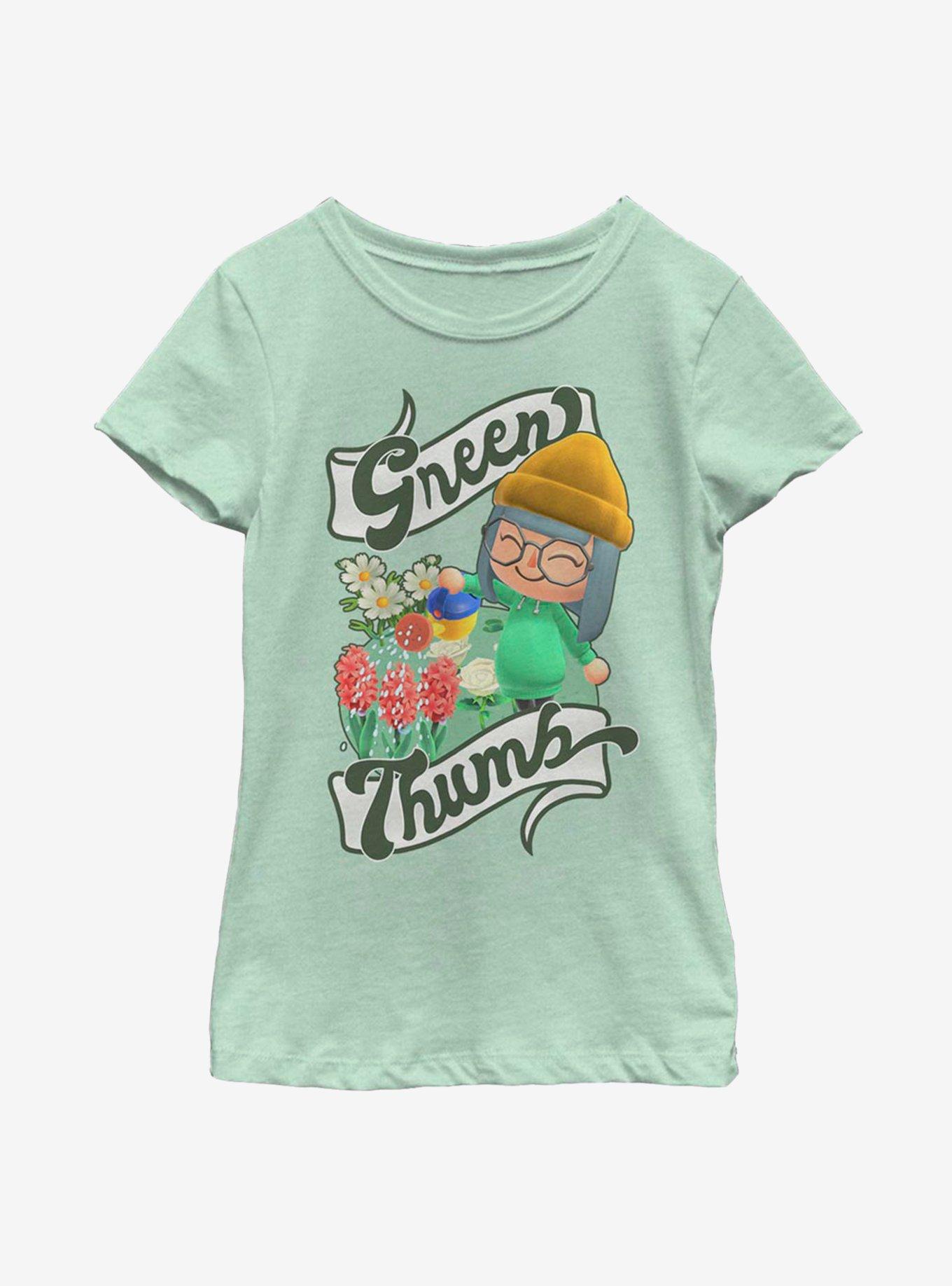 Animal Crossing Green Thumb Youth Girls T-Shirt, MINT, hi-res