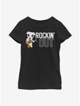 Animal Crossing Rockin Out Youth Girls T-Shirt, BLACK, hi-res