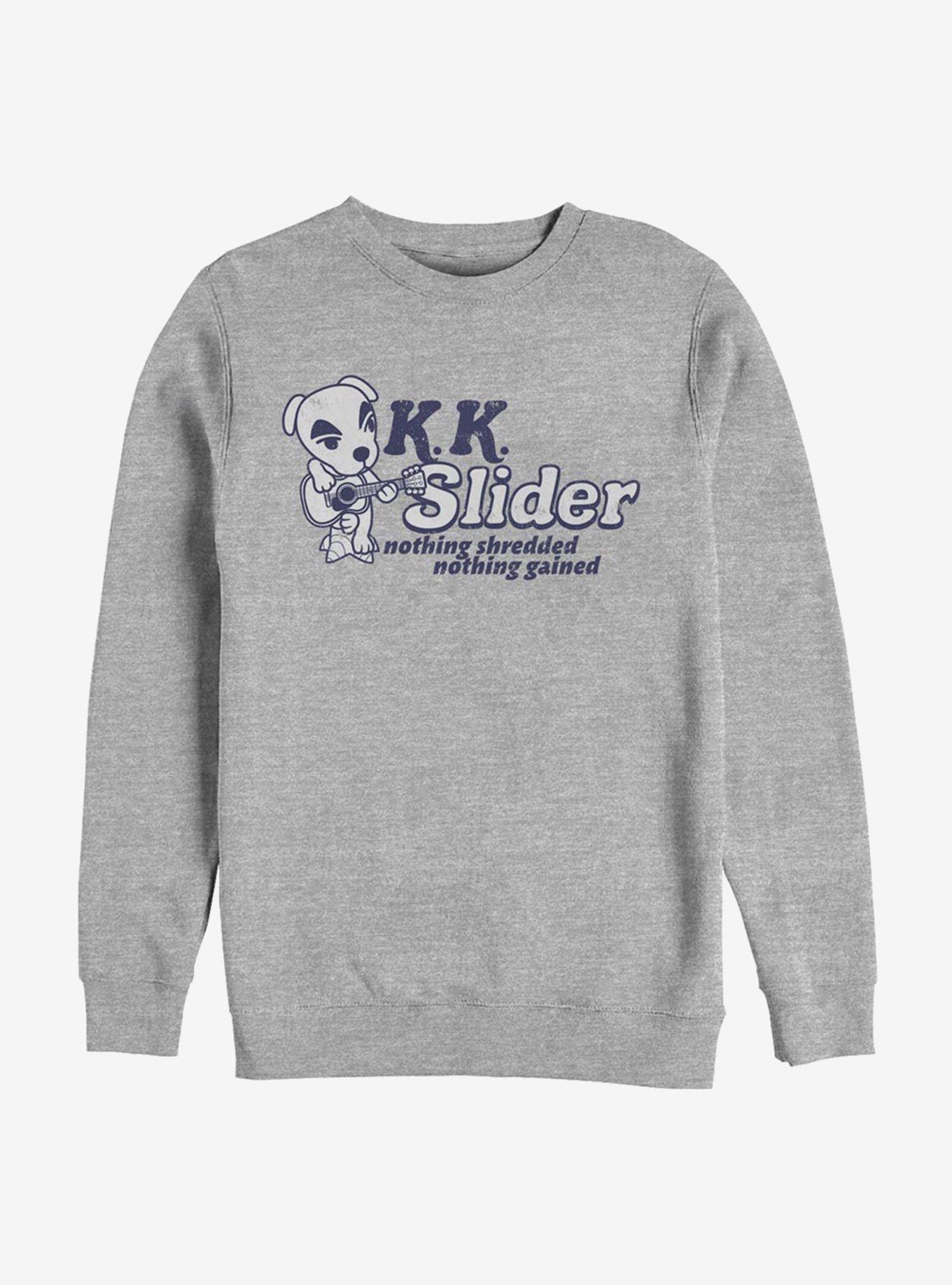 Animal Crossing K.K. Slider Nothing Shredded Sweatshirt, ATH HTR, hi-res