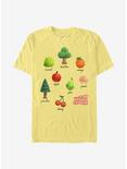 Plus Size Animal Crossing Fruit and Trees T-Shirt, BANANA, hi-res