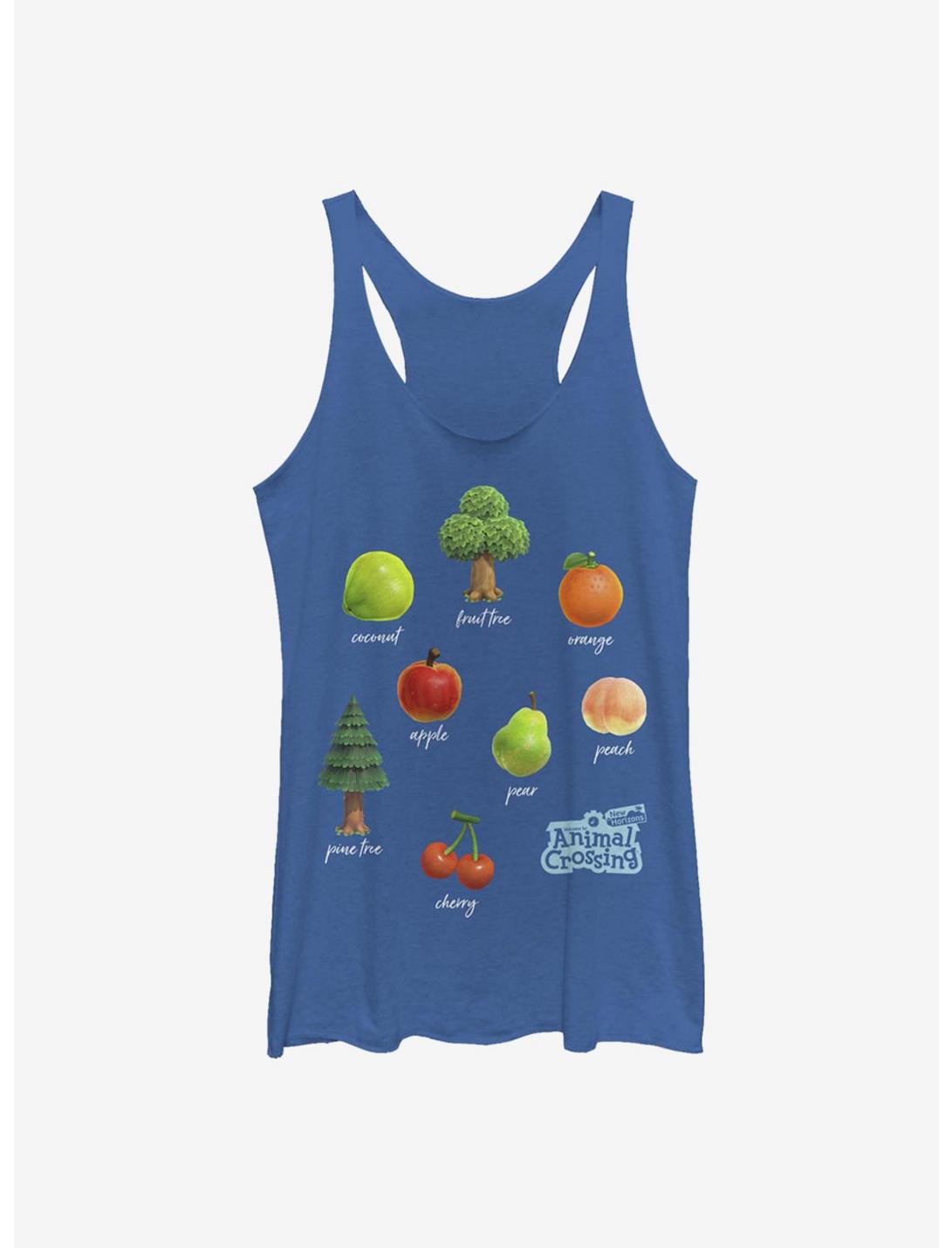Plus Size Animal Crossing Fruit and Trees Womens Tank, ROY HTR, hi-res