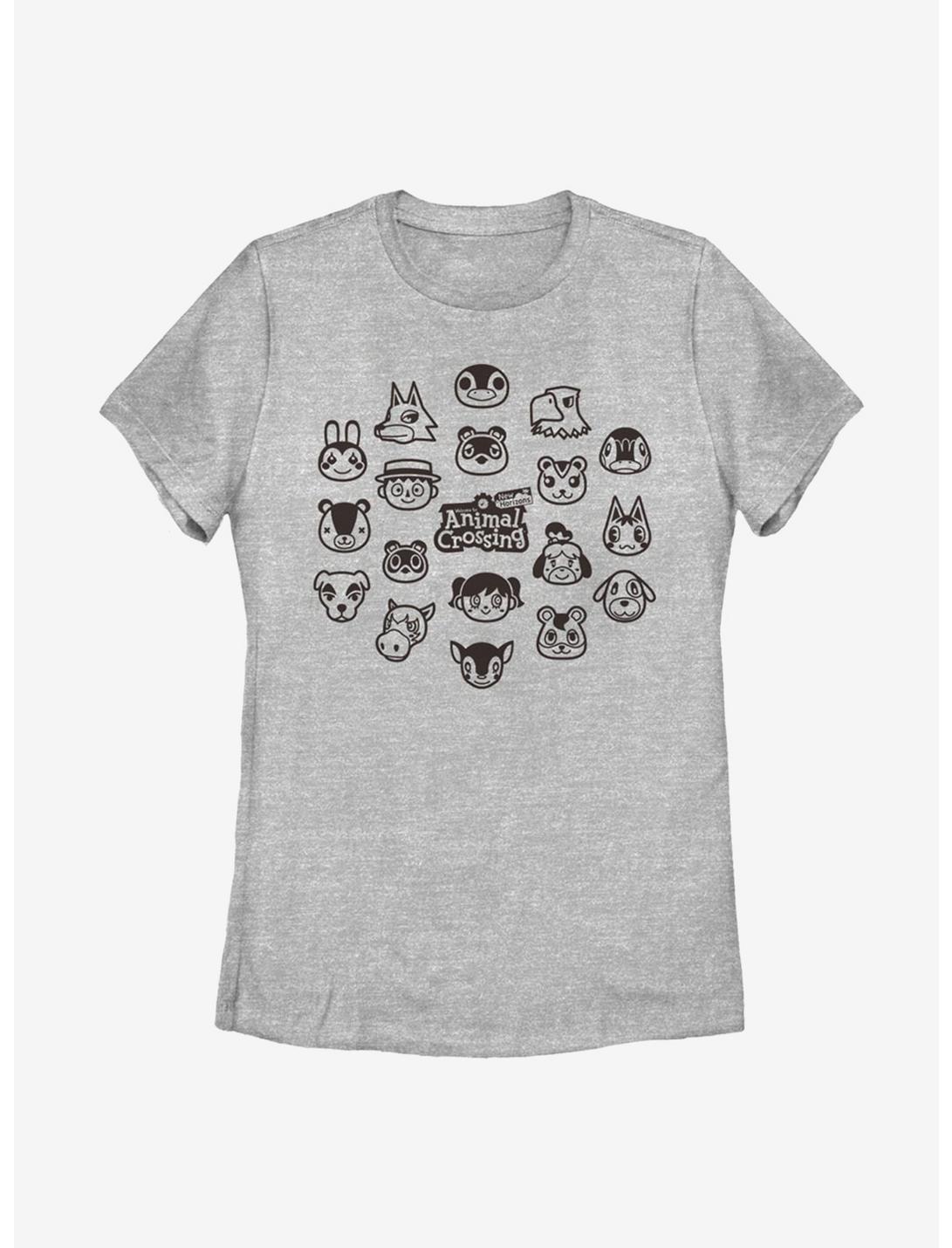 Animal Crossing New Horizons Group Womens T-Shirt, ATH HTR, hi-res