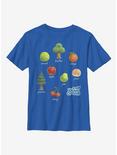Animal Crossing Fruit and Trees Youth T-Shirt, ROYAL, hi-res
