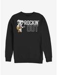Plus Size Animal Crossing Rockin Out Crewneck Sweatshirt , BLACK, hi-res
