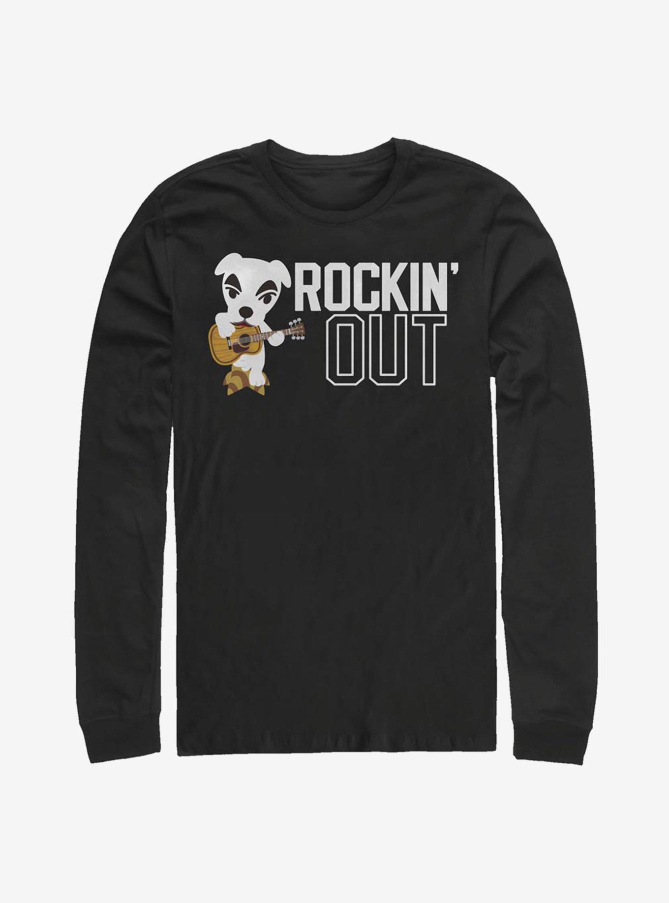 Animal Crossing Rockin Out Long Sleeve T-Shirt, BLACK, hi-res