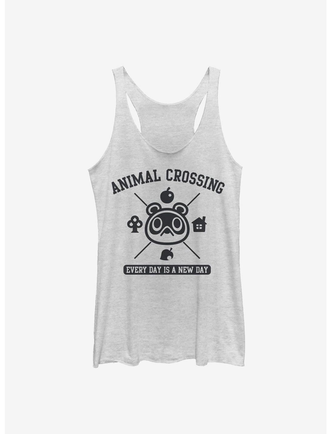 Plus Size Animal Crossing Every Day Womens Tank, WHITE HTR, hi-res