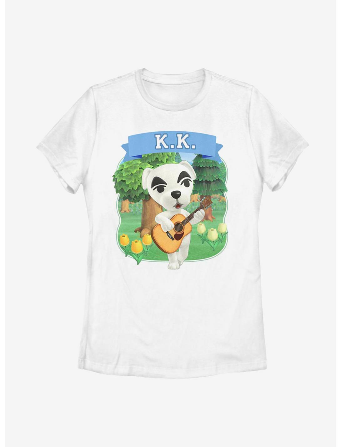 Animal Crossing KK Slider Womens T-Shirt, WHITE, hi-res