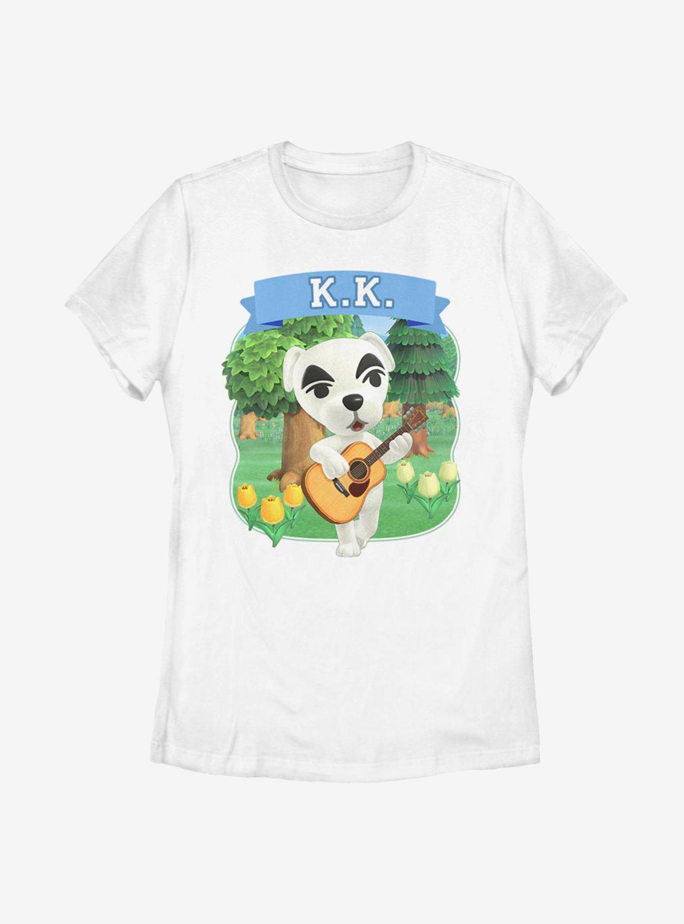 Animal Crossing KK Slider Womens T-Shirt, WHITE, hi-res