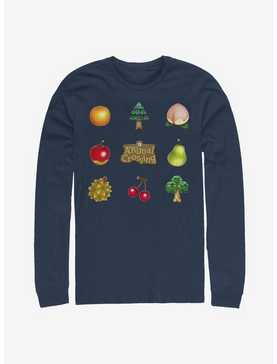 Animal Crossing Fruit And Trees Long-Sleeve T-Shirt, , hi-res