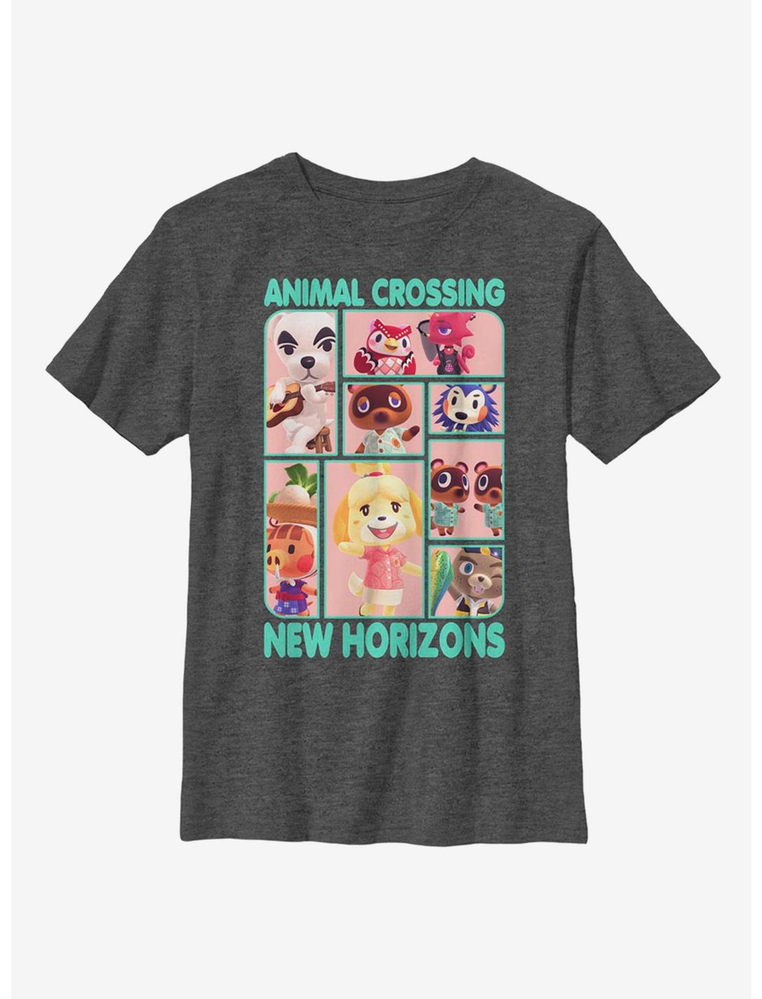 Animal Crossing New Horizons Box Up Youth T-Shirt, CHAR HTR, hi-res