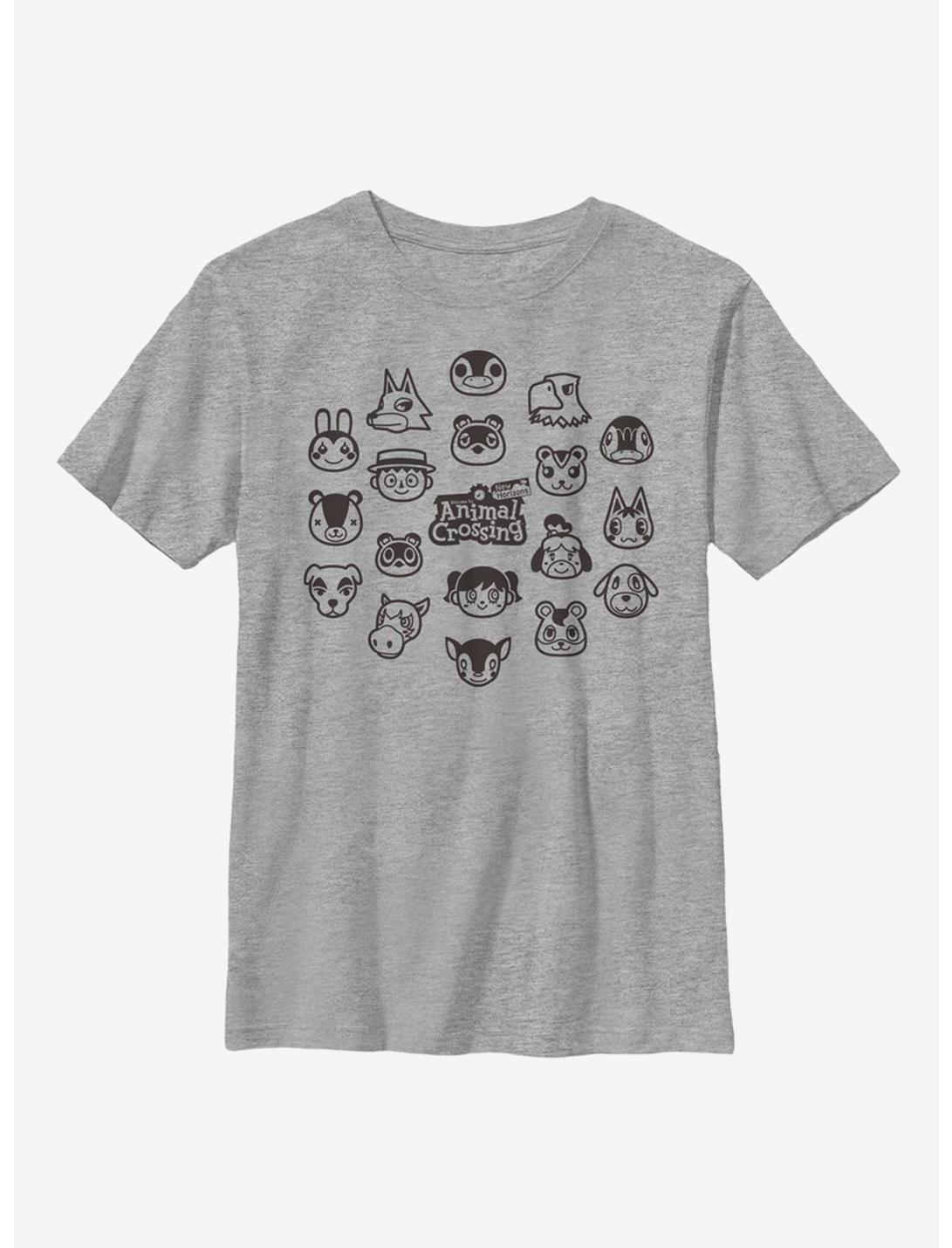 Animal Crossing New Horizons Group Youth T-Shirt, ATH HTR, hi-res