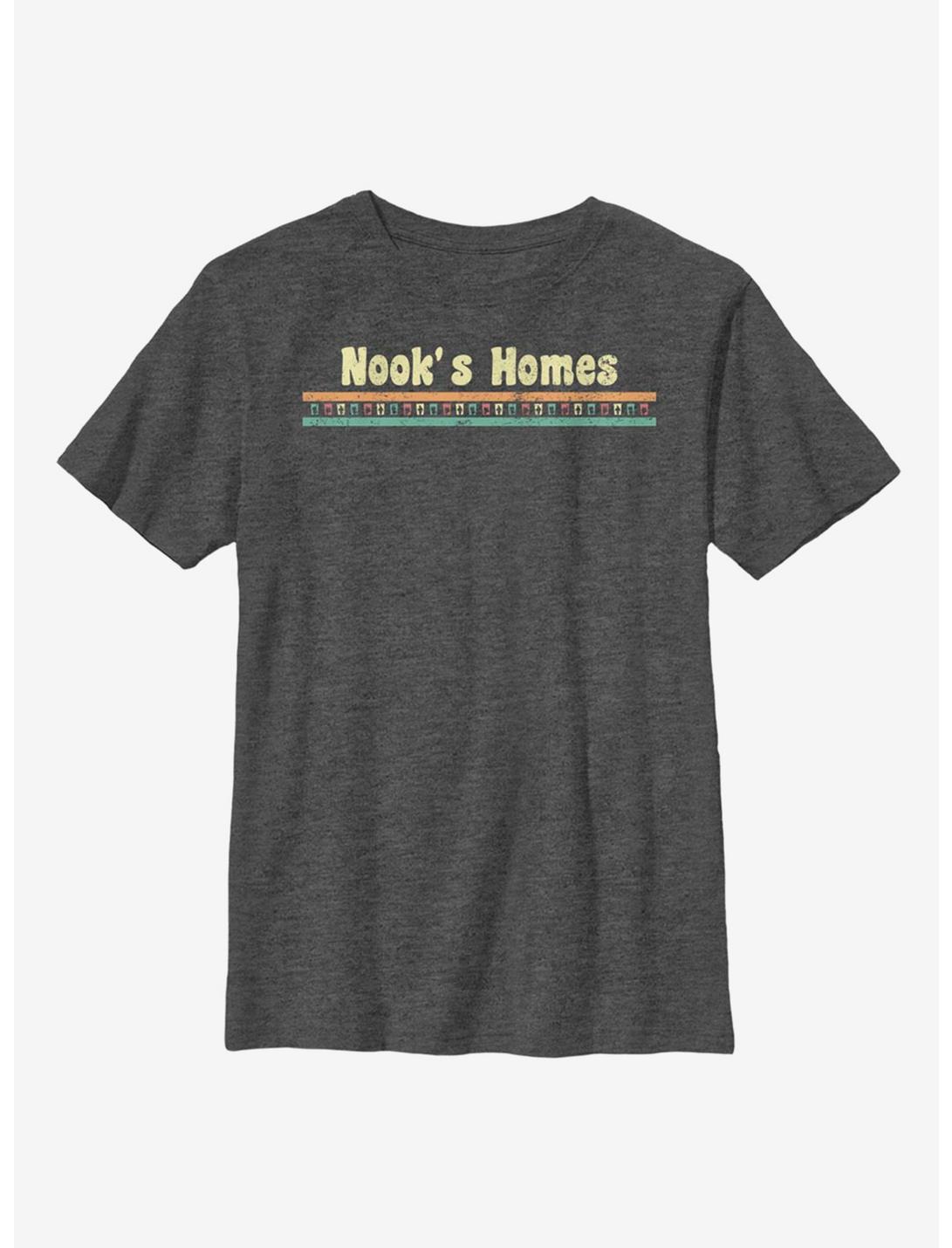 Animal Crossing Nooks Homes Youth T-Shirt, CHAR HTR, hi-res