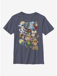 Animal Crossing Welcome Youth T-Shirt, NAVY HTR, hi-res
