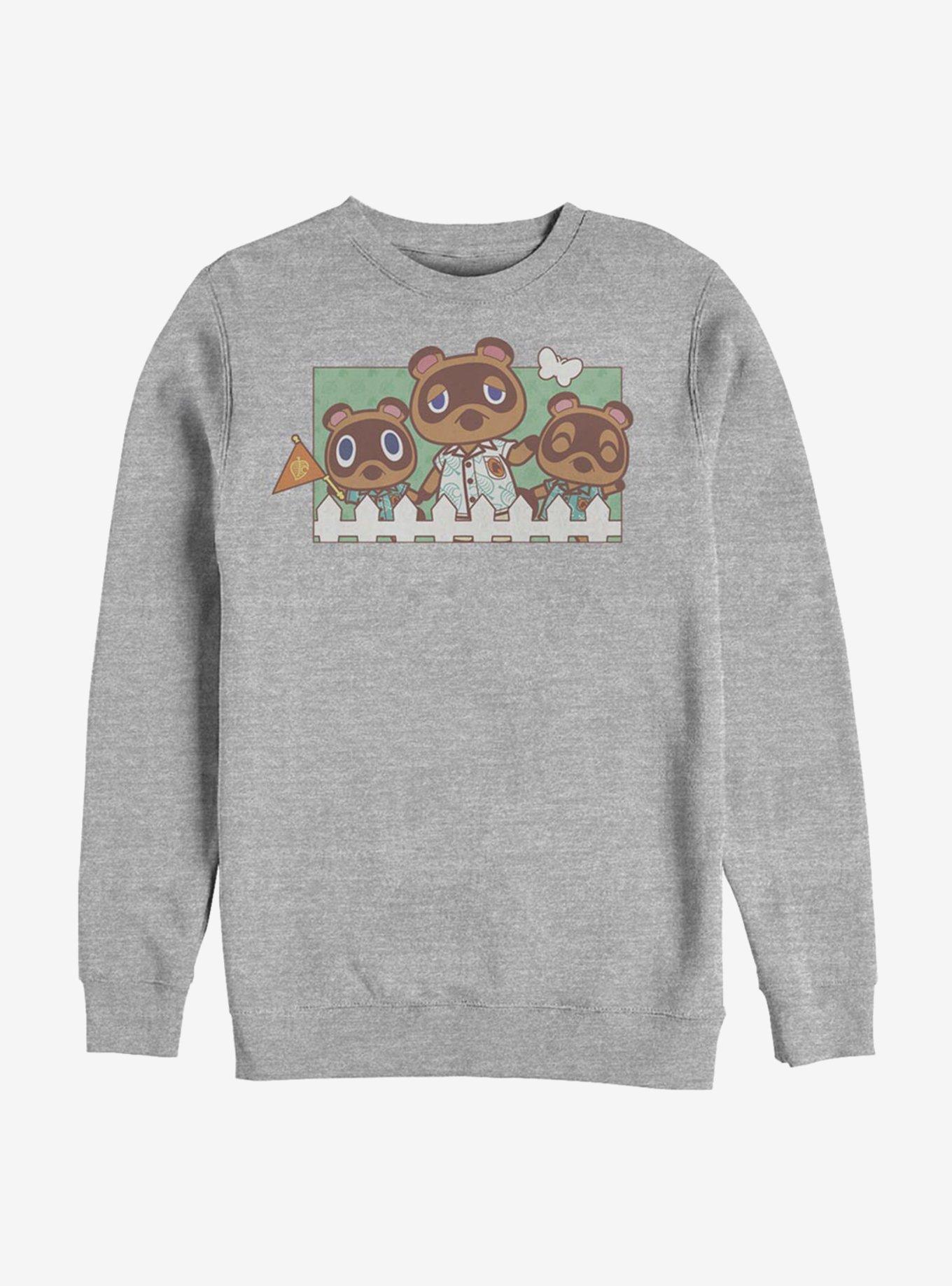 Animal Crossing: New Horizons Nook Family Sweatshirt, ATH HTR, hi-res