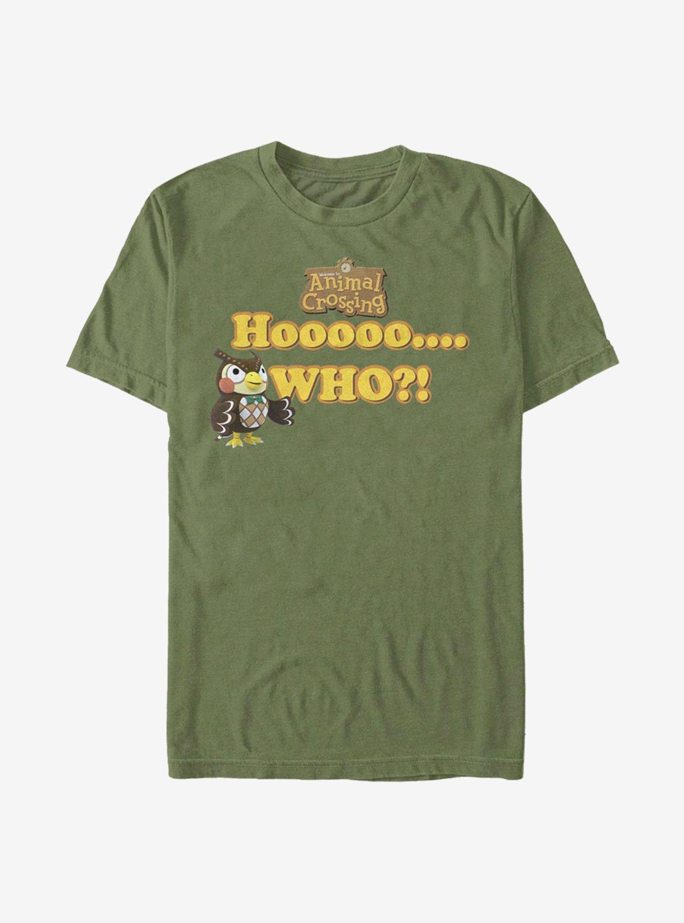 Animal Crossing Blathers Hoo Who T-Shirt, MIL GRN, hi-res