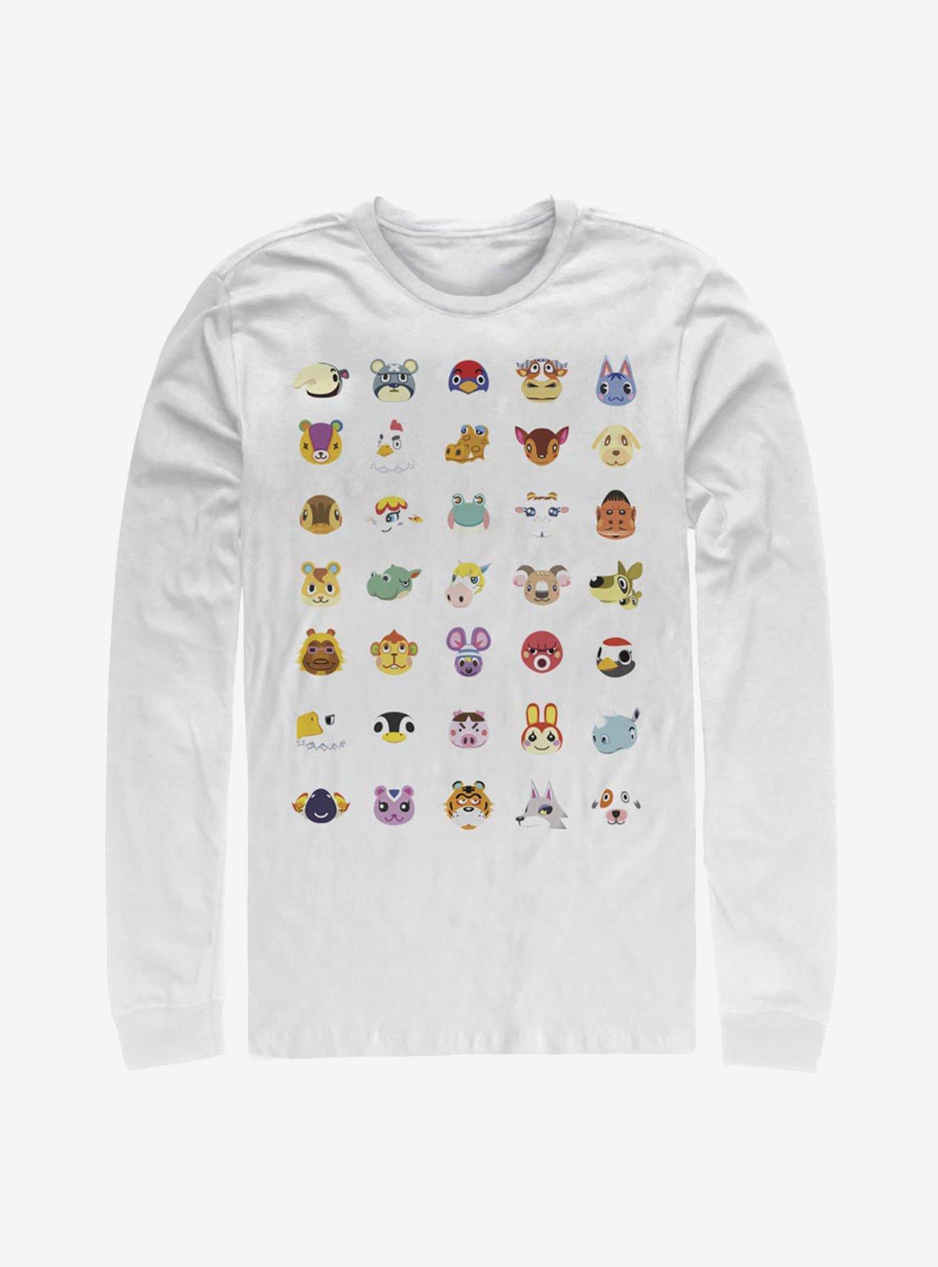 Animal Crossing: New Horizons Friendly Neighbors Long-Sleeve T-Shirt, WHITE, hi-res