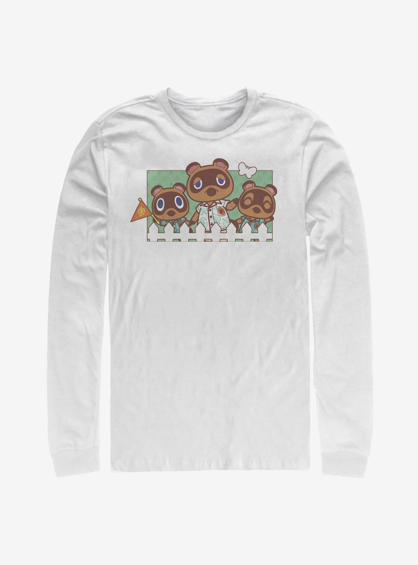 Animal Crossing: New Horizons Nook Family Long-Sleeve T-Shirt, WHITE, hi-res