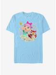 Plus Size Animal Crossing: New Horizons Celeste Flowers T-Shirt, LT BLUE, hi-res