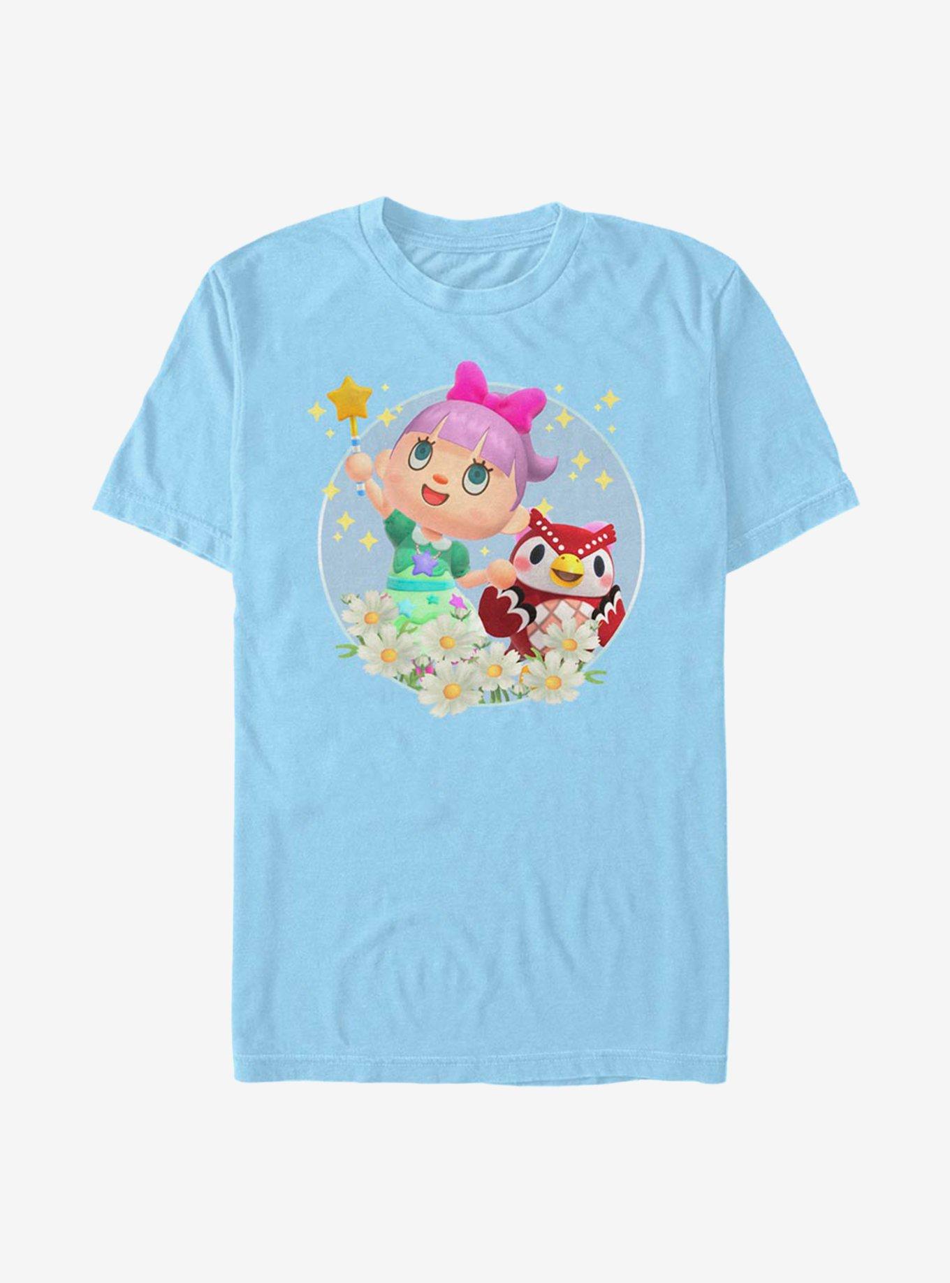 Animal Crossing: New Horizons Celeste Flowers T-Shirt, LT BLUE, hi-res