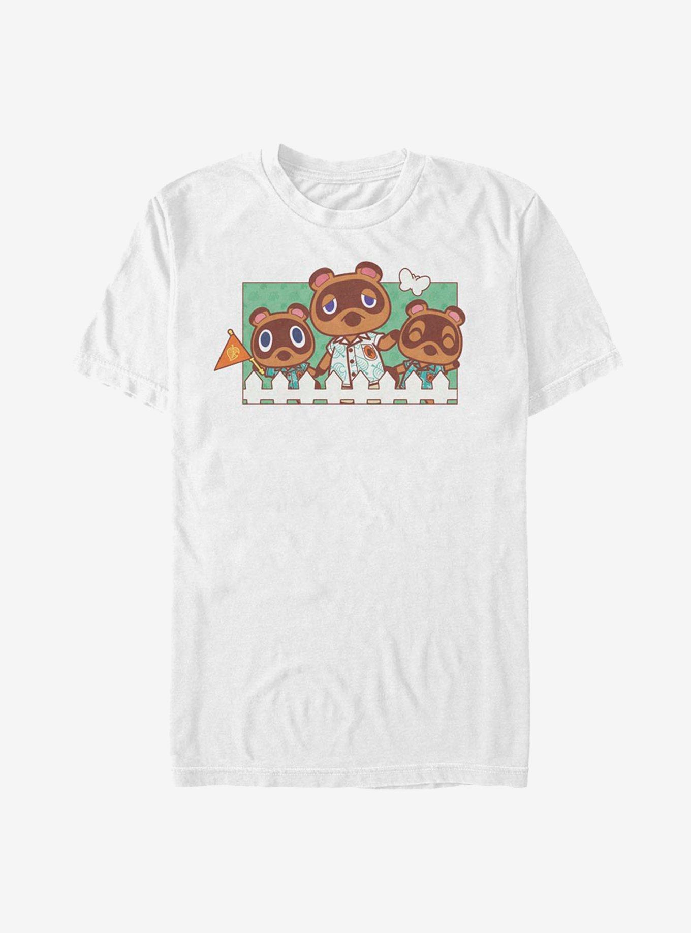 Animal Crossing: New Horizons Nook Family T-Shirt, WHITE, hi-res