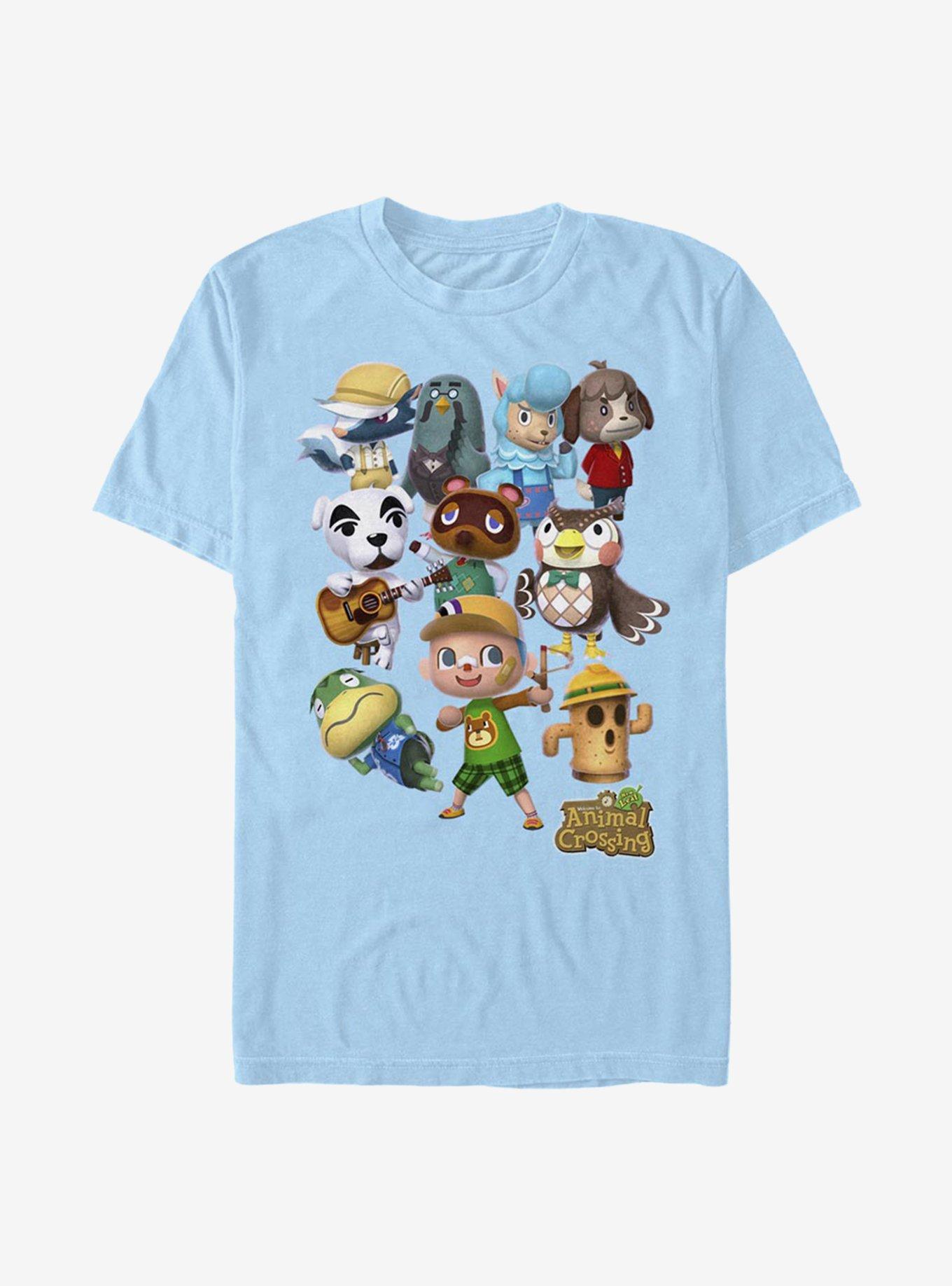 Animal Crossing Welcome Back T-Shirt, LT BLUE, hi-res