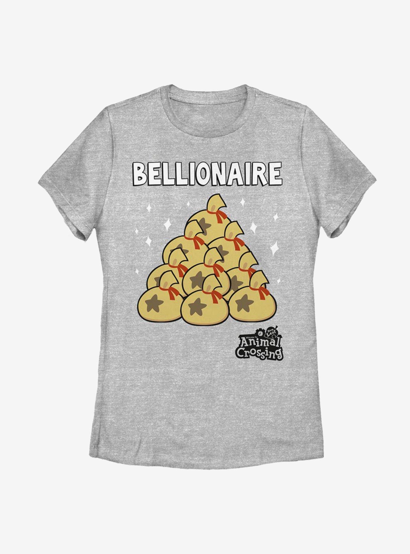 Animal Crossing Bellionaire Womens T-Shirt, ATH HTR, hi-res