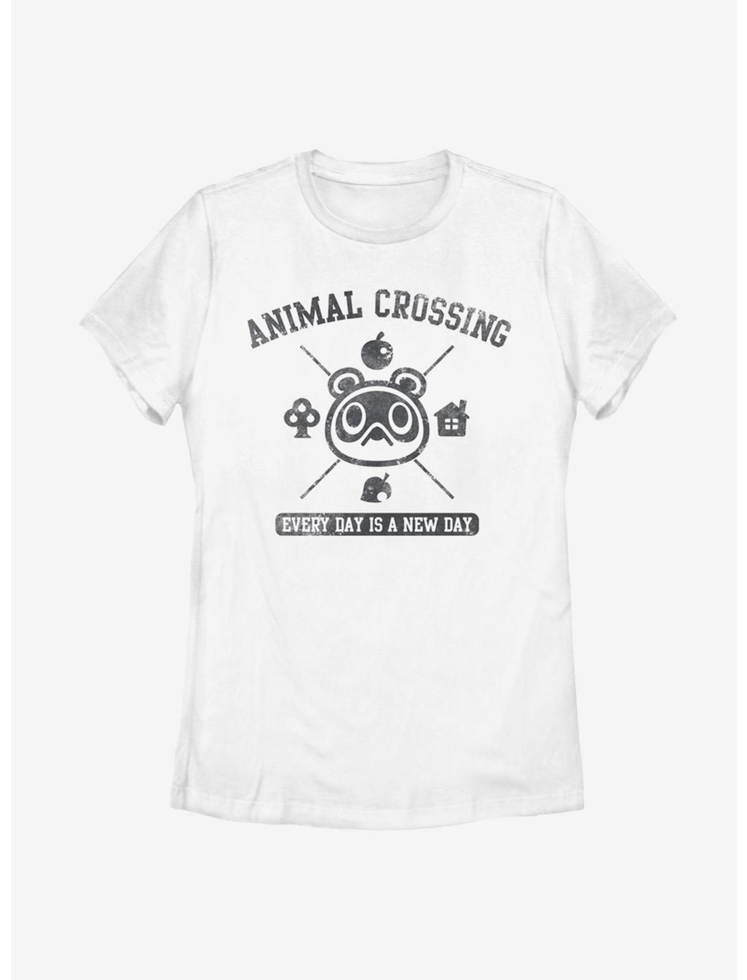 Animal Crossing Nook Every Day Womens T-Shirt, WHITE, hi-res