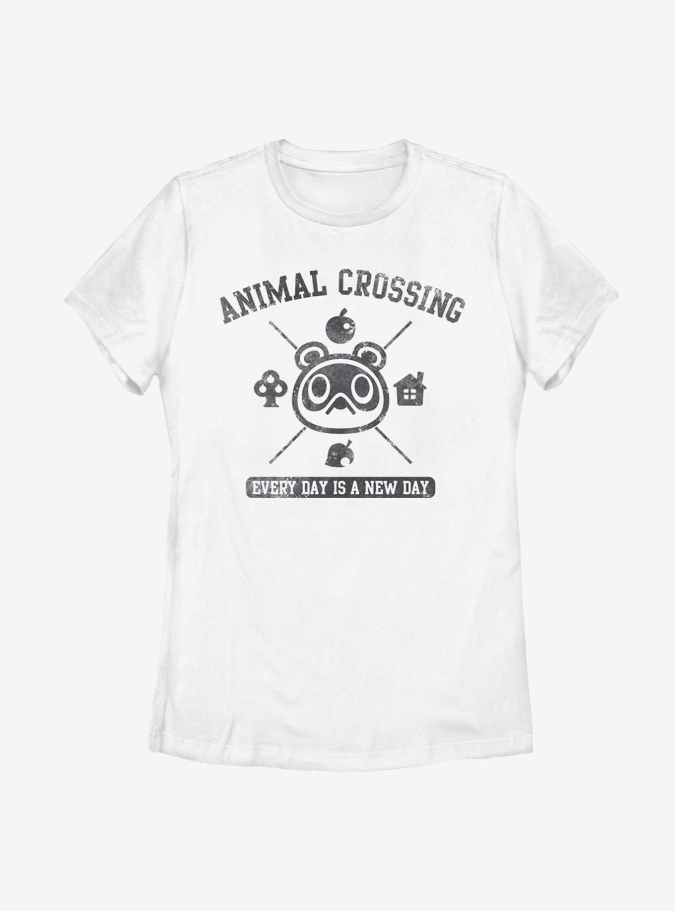 Animal Crossing Nook Every Day Womens T-Shirt, WHITE, hi-res