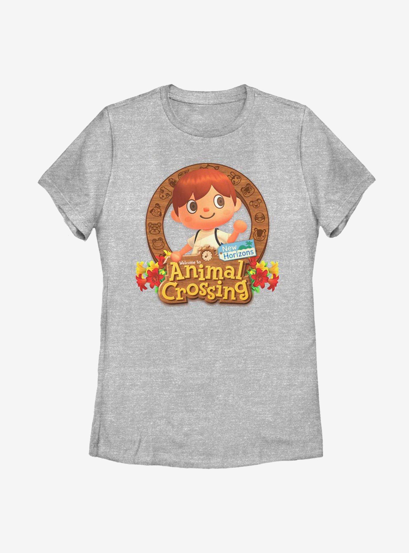 Animal Crossing: New Horizons Villager Emblem Womens T-Shirt, ATH HTR, hi-res