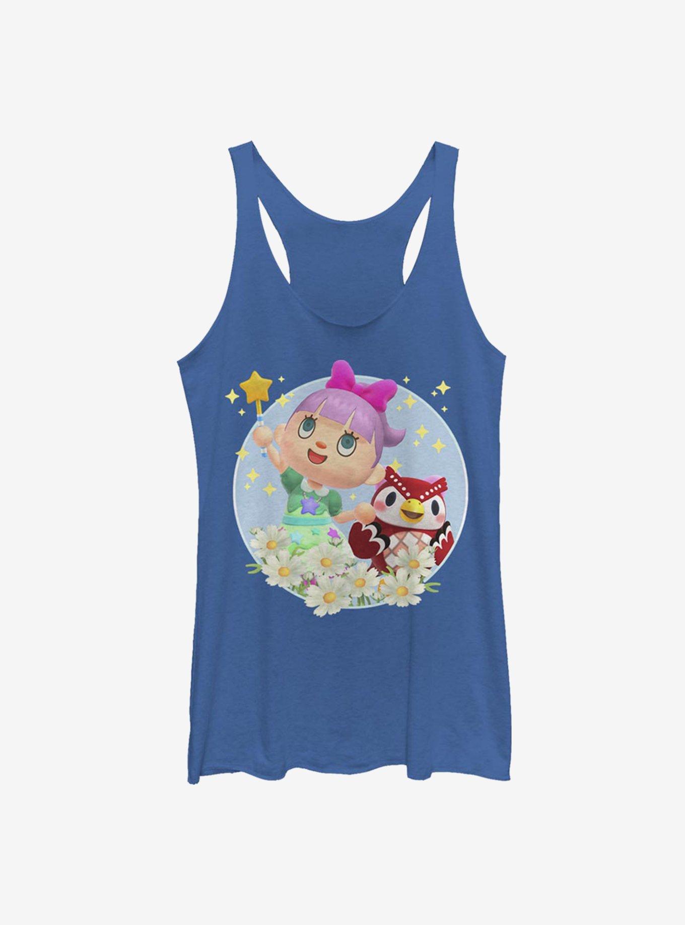 Animal Crossing: New Horizons Celeste Flowers Womens Tank Top, ROY HTR, hi-res