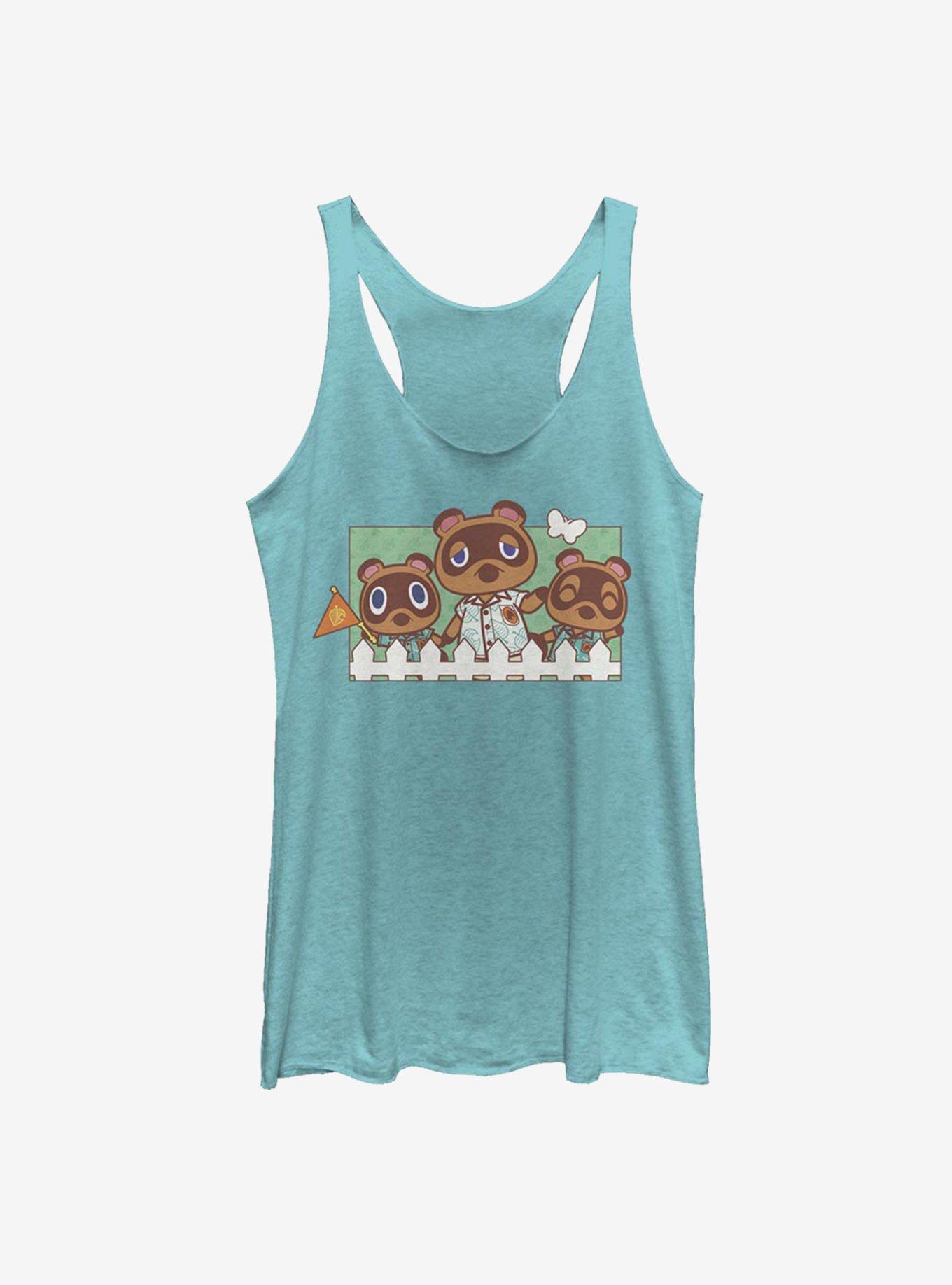 Animal Crossing: New Horizons Nook Family Womens Tank Top, TAHI BLUE, hi-res