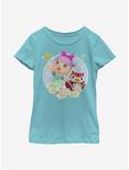 Animal Crossing: New Horizons Celeste Flowers Youth Girls T-Shirt, TAHI BLUE, hi-res