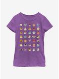 Animal Crossing: New Horizons Friendly Neighbors Youth Girls T-Shirt, PURPLE BERRY, hi-res