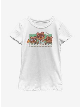 Plus Size Animal Crossing: New Horizons Nook Family Youth Girls T-Shirt, , hi-res