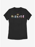 Animal Crossing Friendly Neighbors Womens T-Shirt, BLACK, hi-res