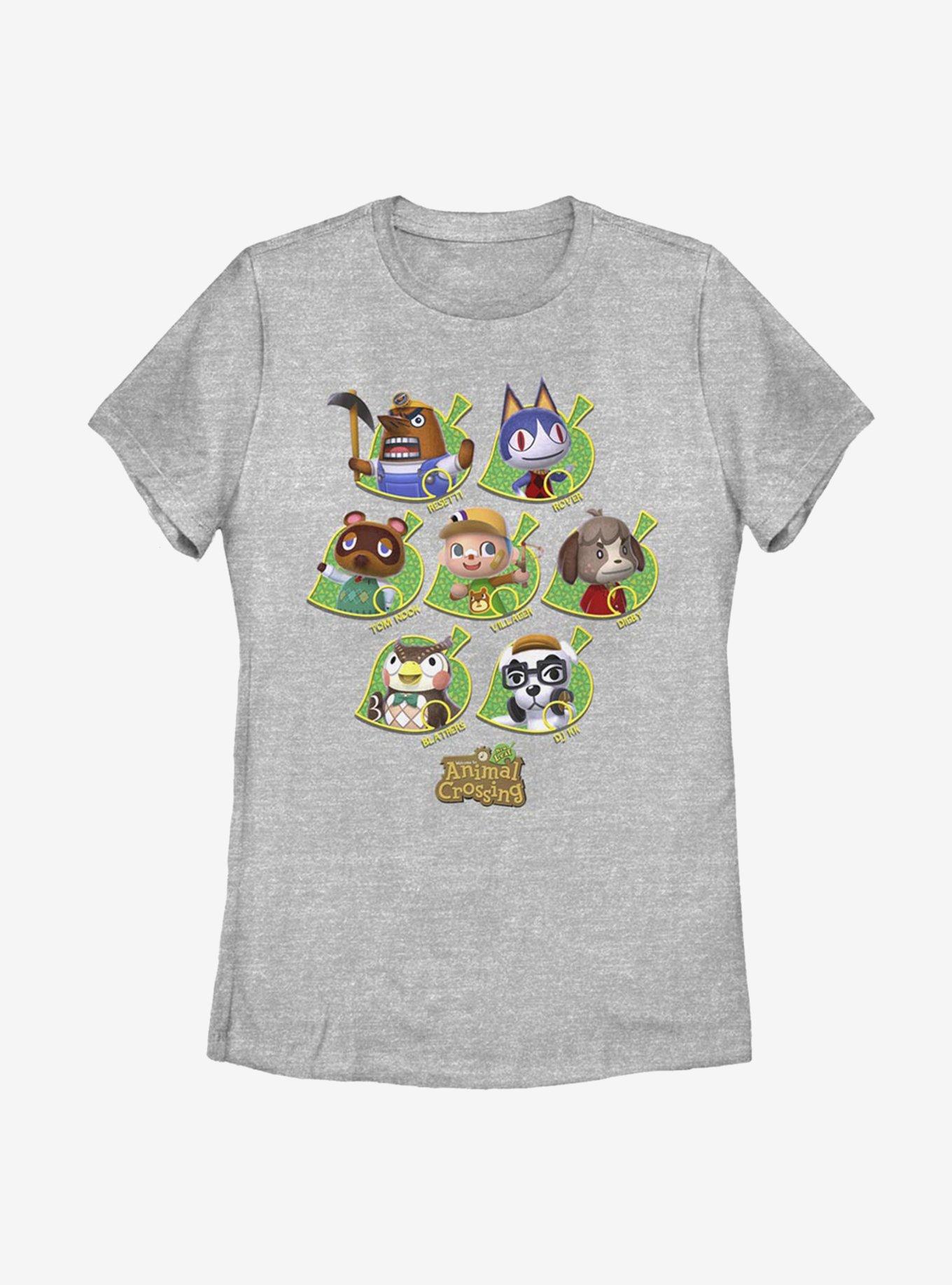 Animal Crossing New Leaves Womens T-Shirt, ATH HTR, hi-res