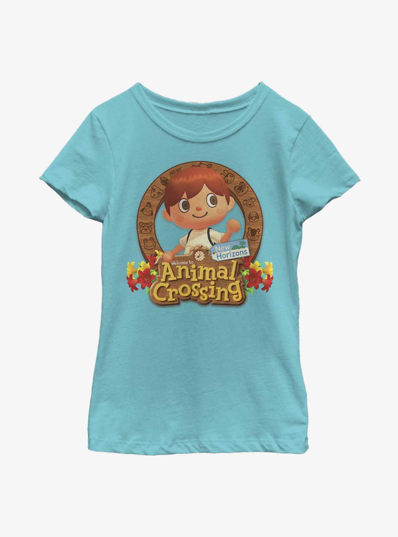Animal Crossing: New Horizons Villager Emblem Youth Girls T-Shirt, , hi-res