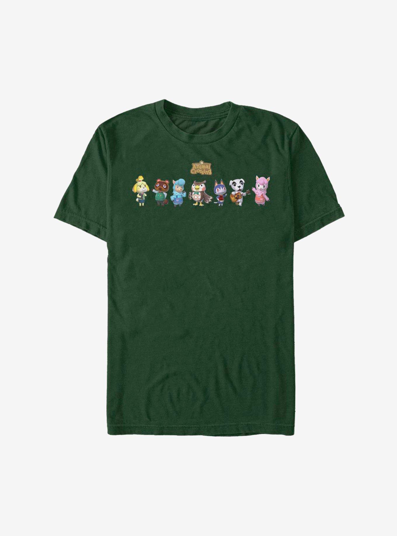 Animal Crossing Greetings T-Shirt, FOREST GRN, hi-res