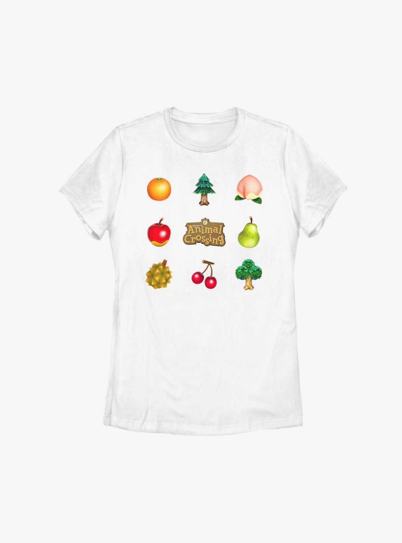Animal Crossing Fruit And Trees Womens T-Shirt, , hi-res