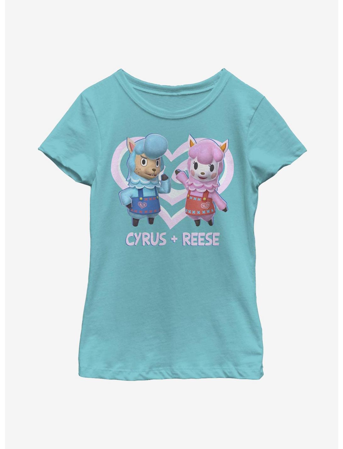 Animal Crossing Cyrus And Reese Youth Girls T-Shirt, TAHI BLUE, hi-res