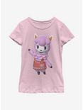 Animal Crossing Reese Pose Youth Girls T-Shirt, PINK, hi-res